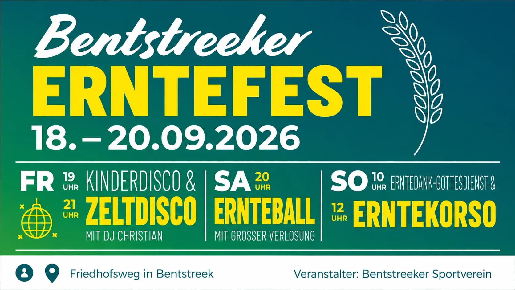 Bentstreeker Erntefest
