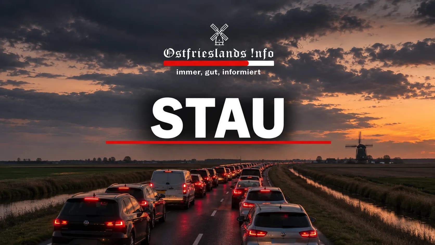Stau in Aurich
