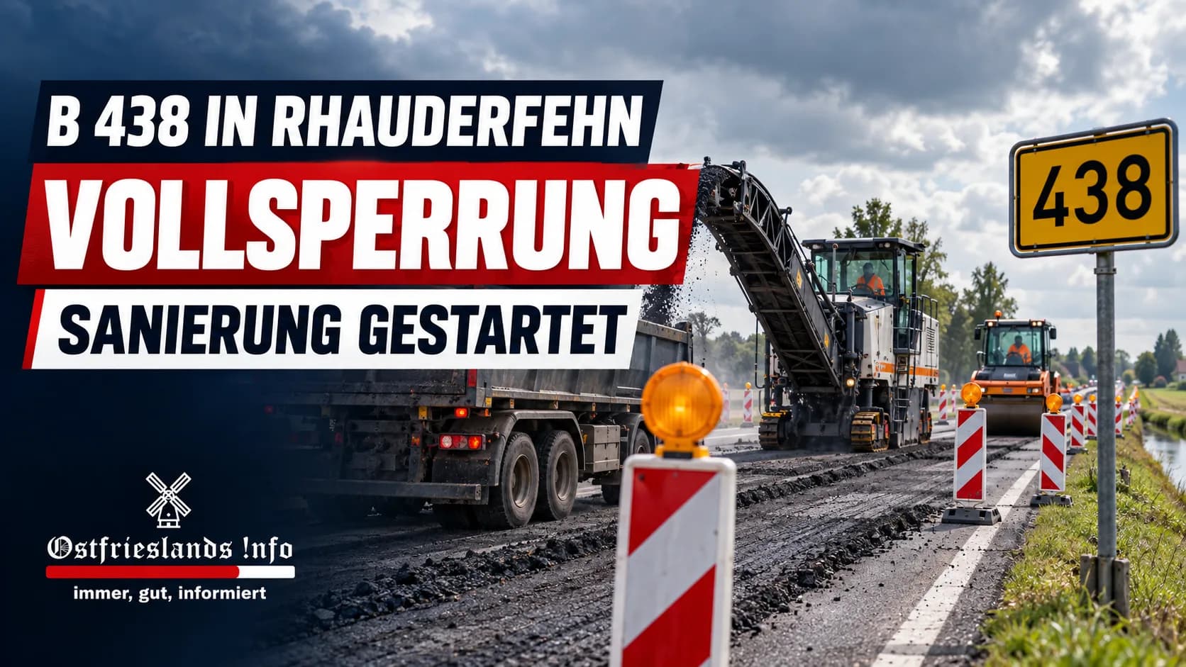 B 438 in Rhauderfehn wird saniert