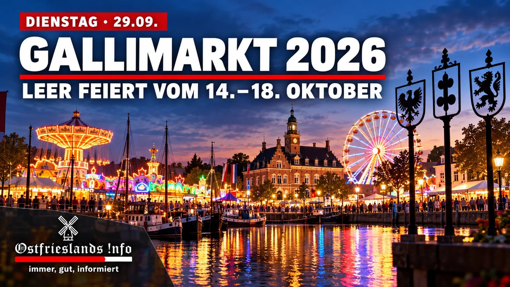 Gallimarkt 2026 in Leer: Fünf Tage Ausnahmezustand in der Innenstadt