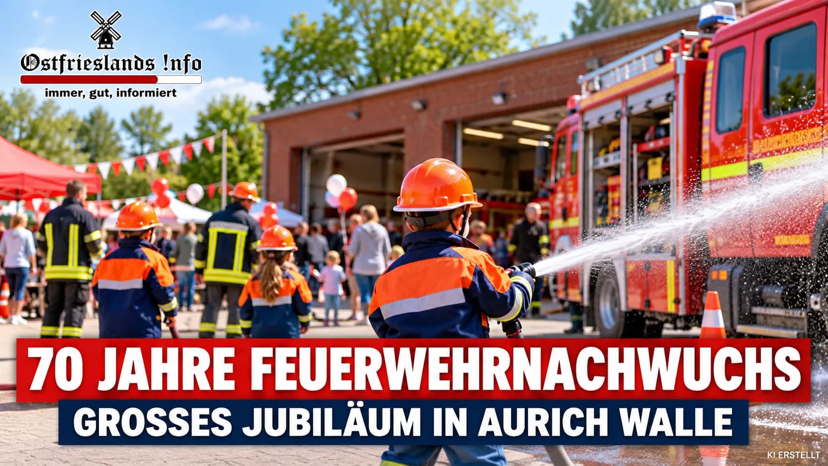 70 Jahre Feuerwehrnachwuchs Großes Jubiläum in Aurich Walle