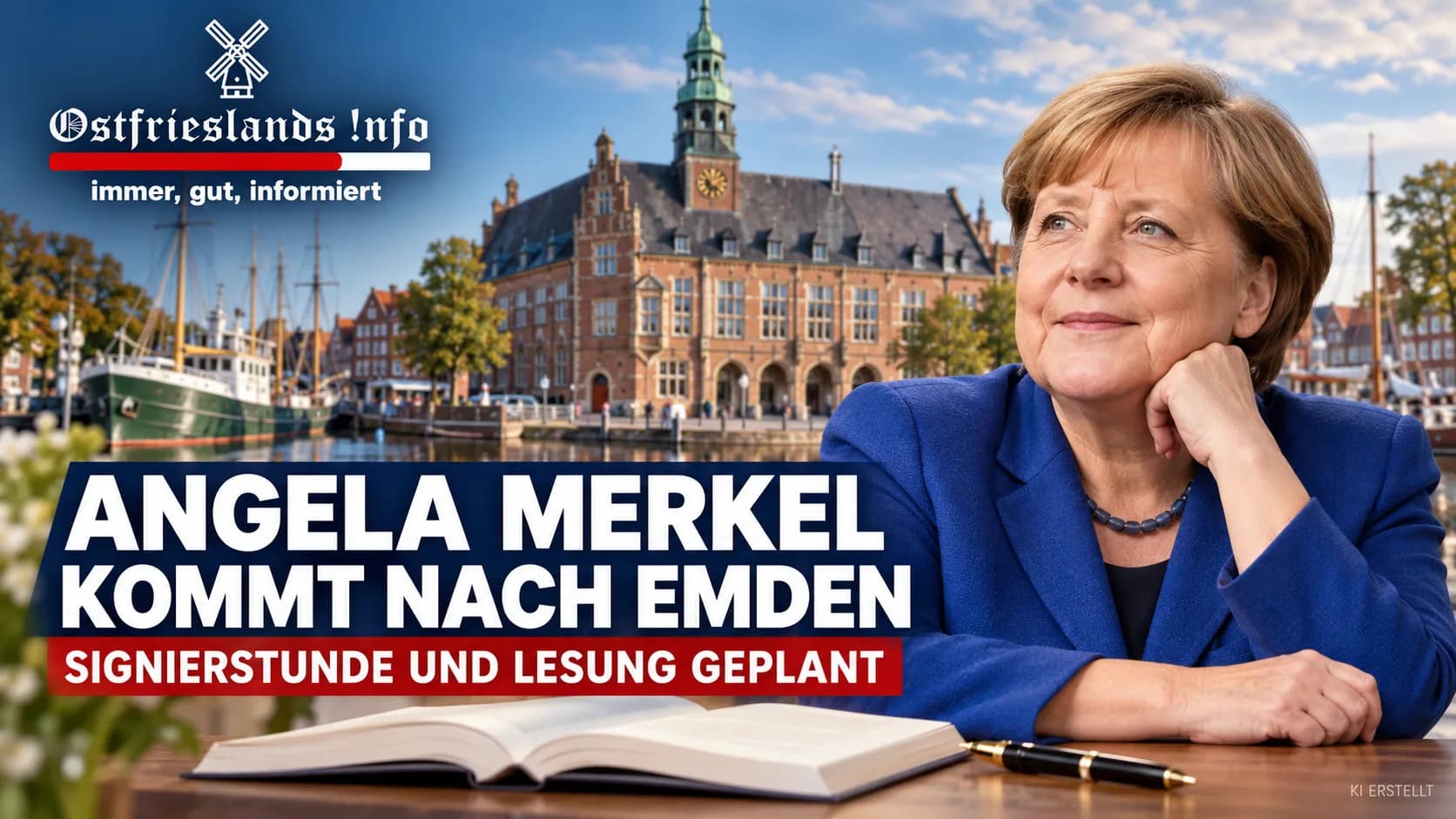 Angela Merkel kommt nach Emden
