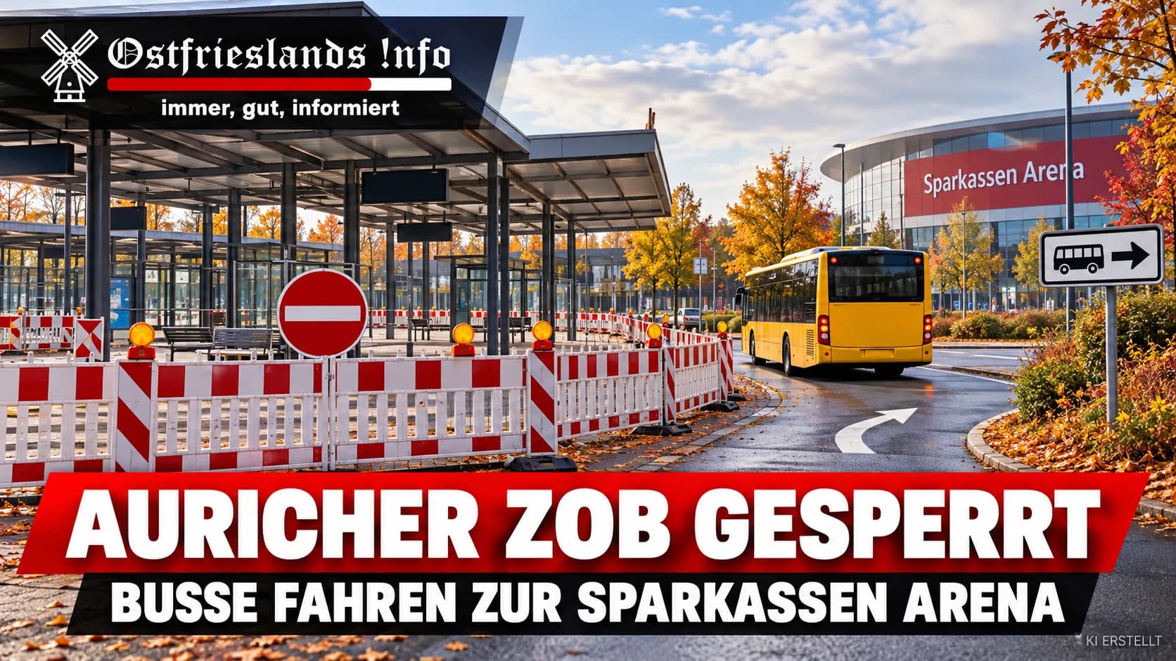 Auricher ZOB wird vollständig gesperrt Das müssen Fahrgäste wissen