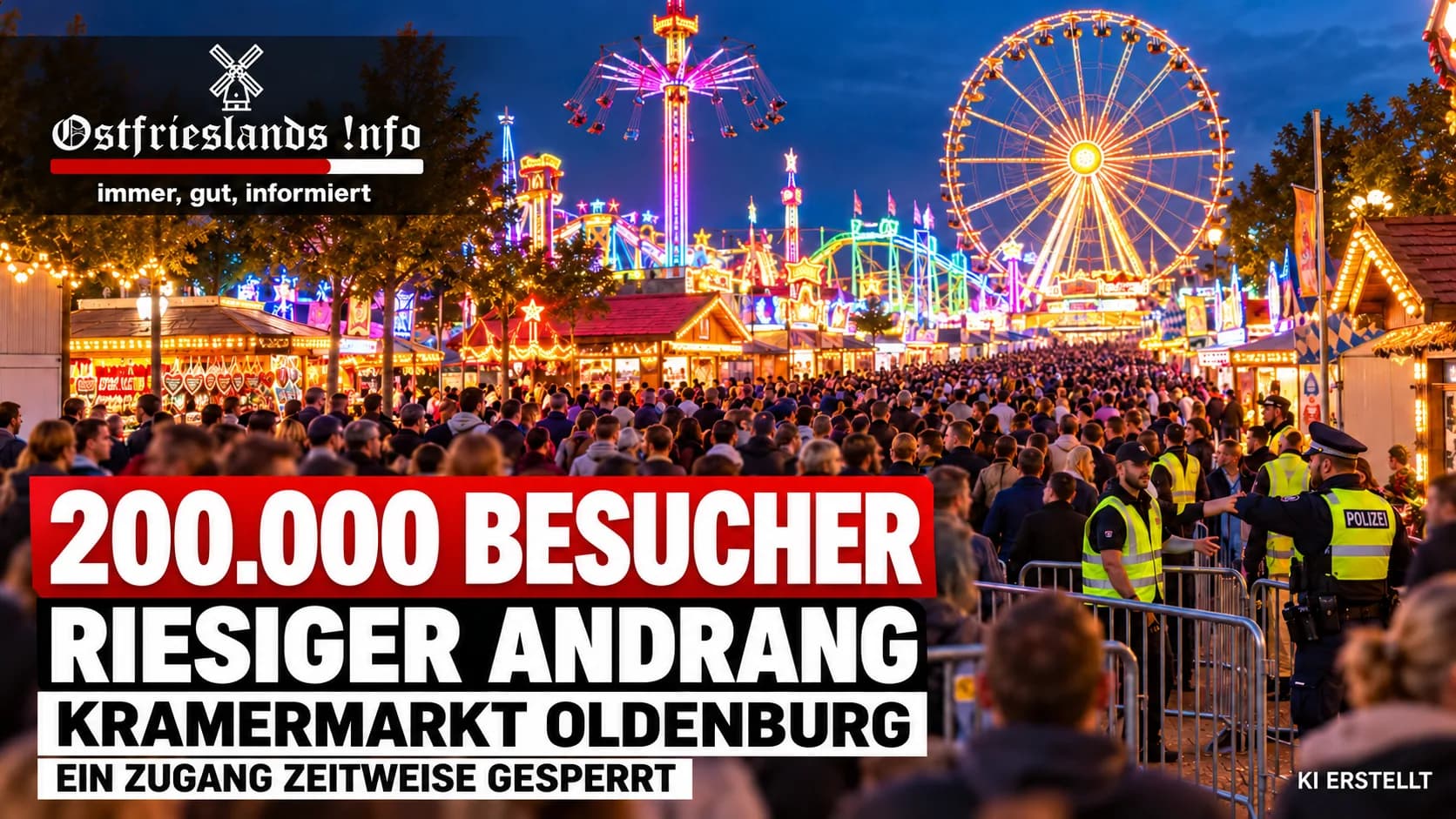 200.000 Menschen auf dem Kramermarkt Ein Zugang zeitweise gesperrt