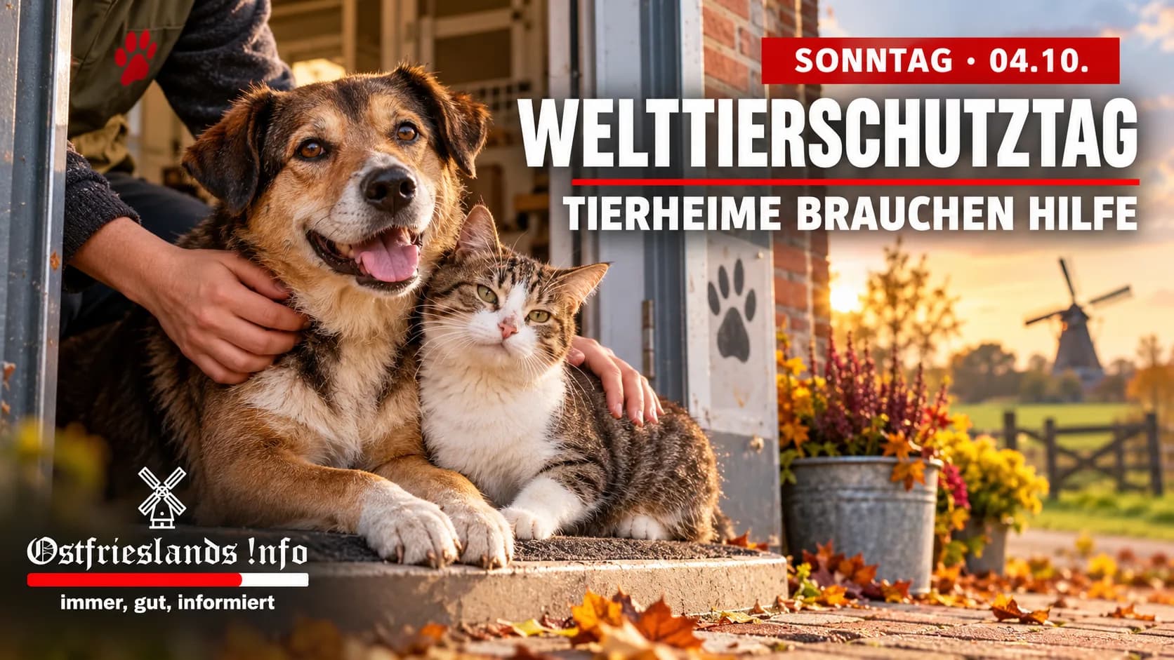 Welttierschutztag: Warum die Tierheime in Ostfriesland unsere Hilfe brauchen