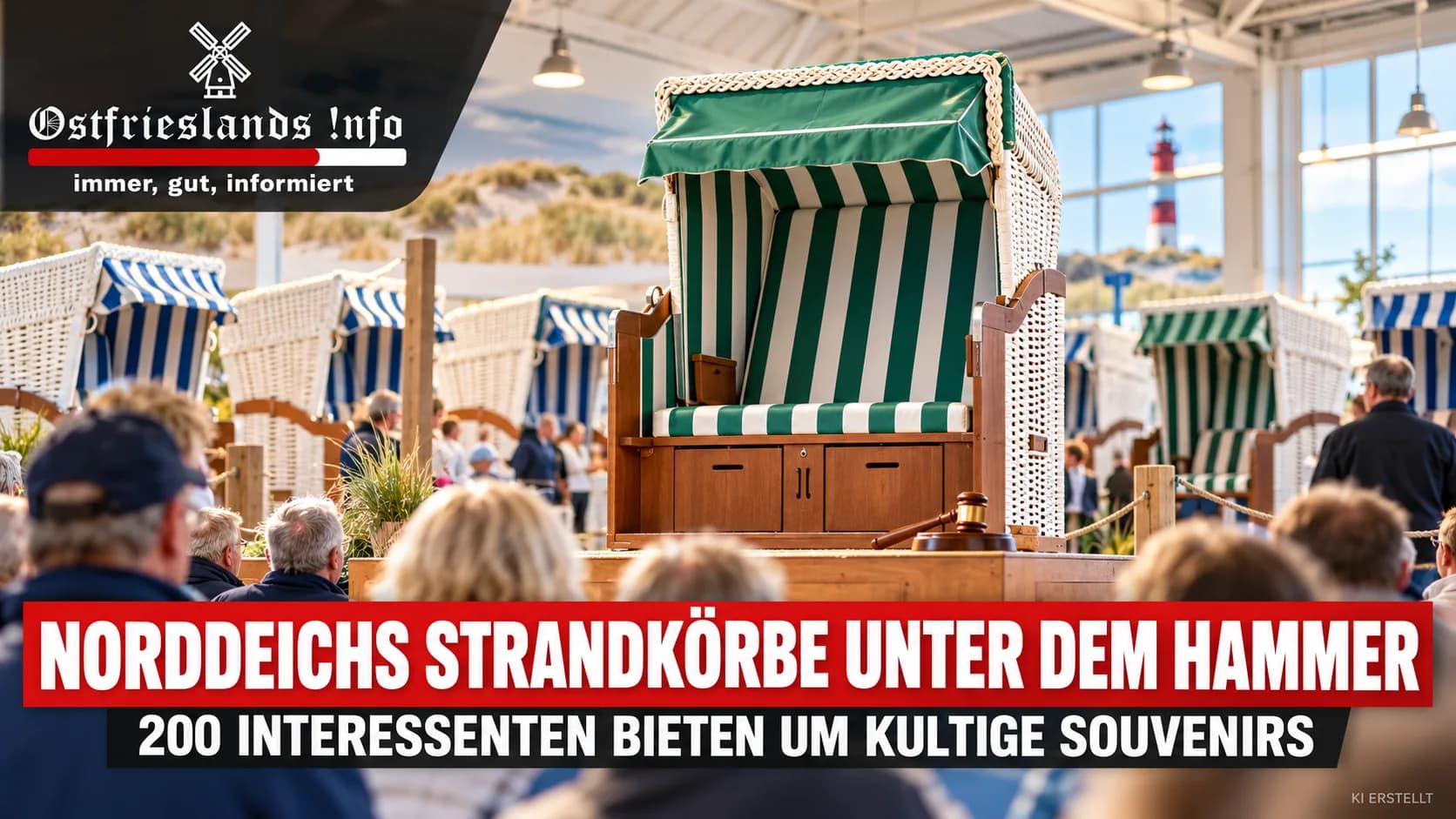 Norddeichs Strandkörbe kommen unter den Hammer