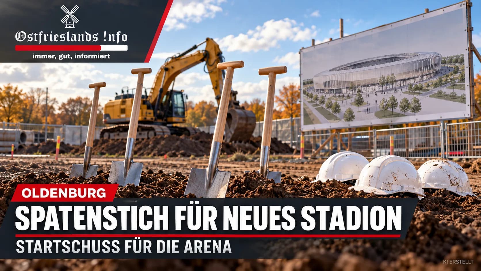 Anpfiff mit Spatenstich für das neue Oldenburger Stadion