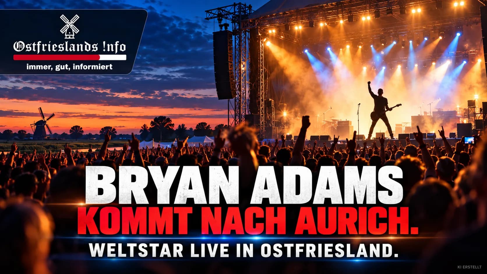 Bryan Adams kommt nach Aurich