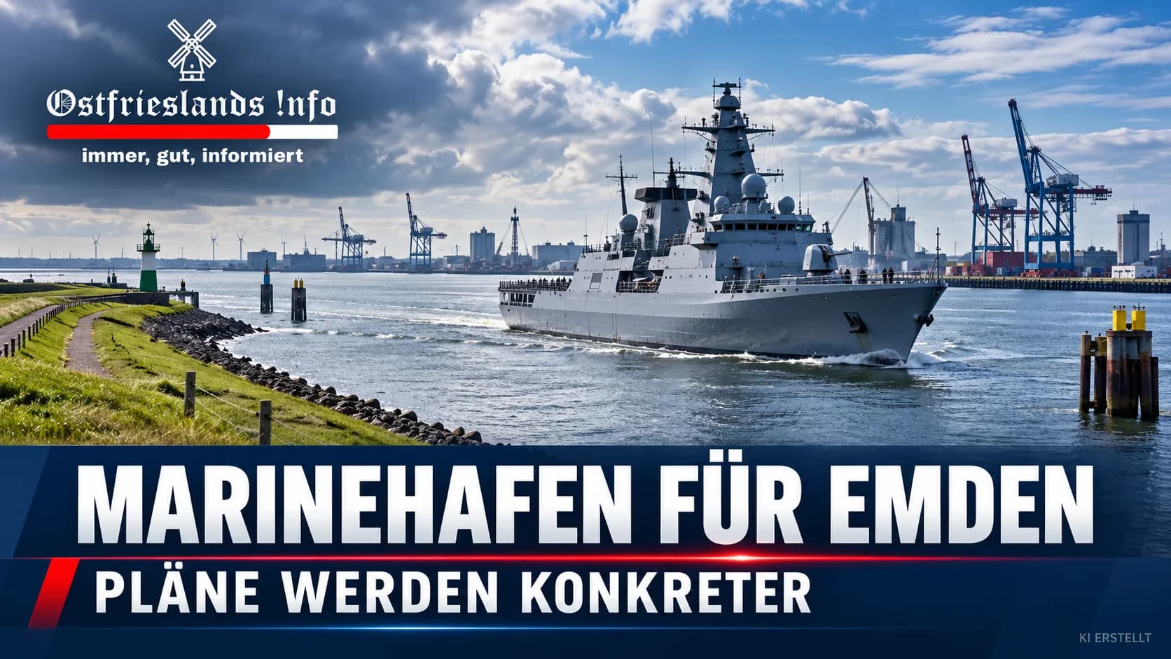 Neuer Marinestützpunkt in Emden geplant