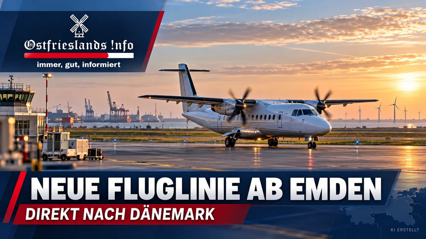 Neue Fluglinie verbindet Emden mit Dänemark