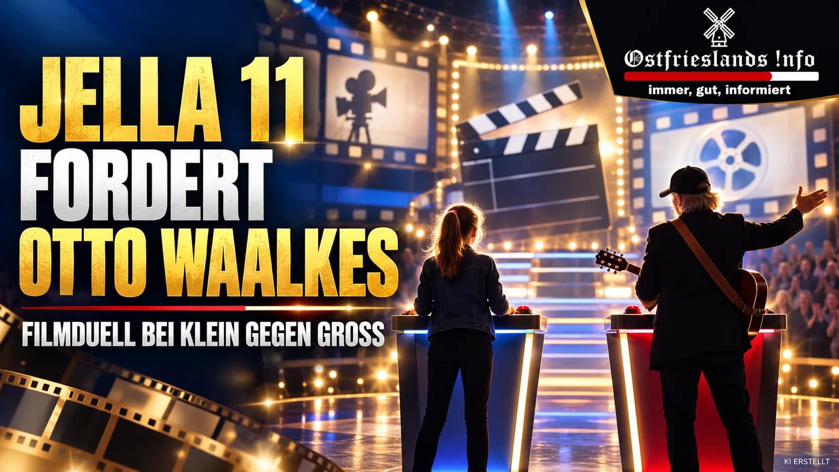 Jella fordert Otto Waalkes bei Klein gegen Groß heraus