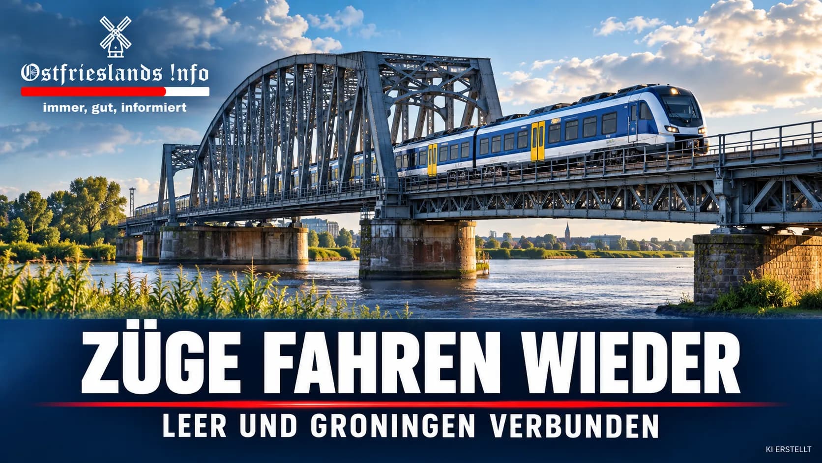 Nach mehr als zehn Jahren fahren wieder Züge zwischen Leer und Groningen