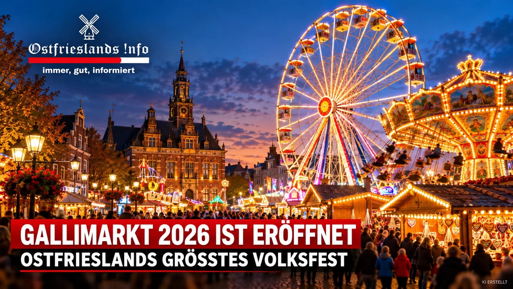 Gallimarkt 2026 in Leer ist eröffnet